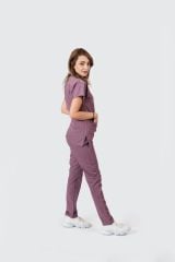 925 Lila Likralı Viscon Kumaş Takım