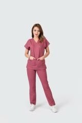 925 Gül Kurusu Likralı Viscon Kumaş Takım