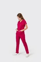 925 Vişne Likralı Viscon Kumaş Takım