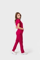 925 Vişne Likralı Viscon Kumaş Takım