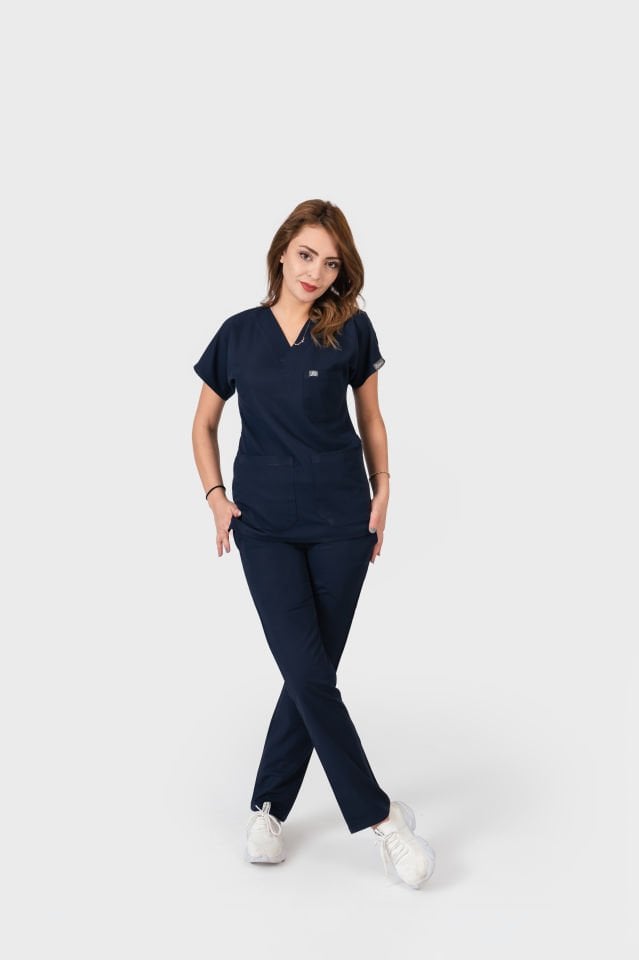 601 Lacivert Tek Alt Pantolon