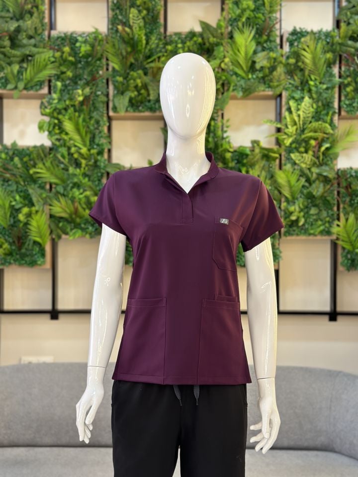 940 Mürdüm Hakim Yaka Gizli Çıtçıtlı Tek Üst