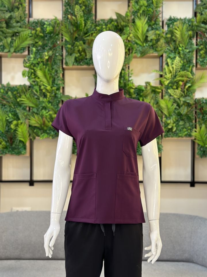 940 Mürdüm Hakim Yaka Gizli Çıtçıtlı Tek Üst