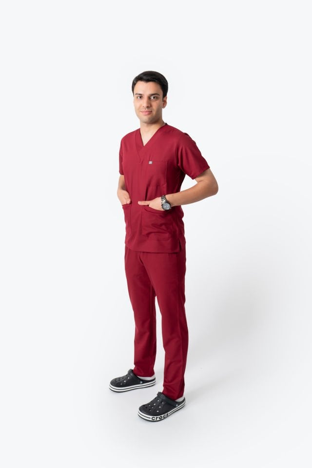 915 Bordo Takma Kol Takım
