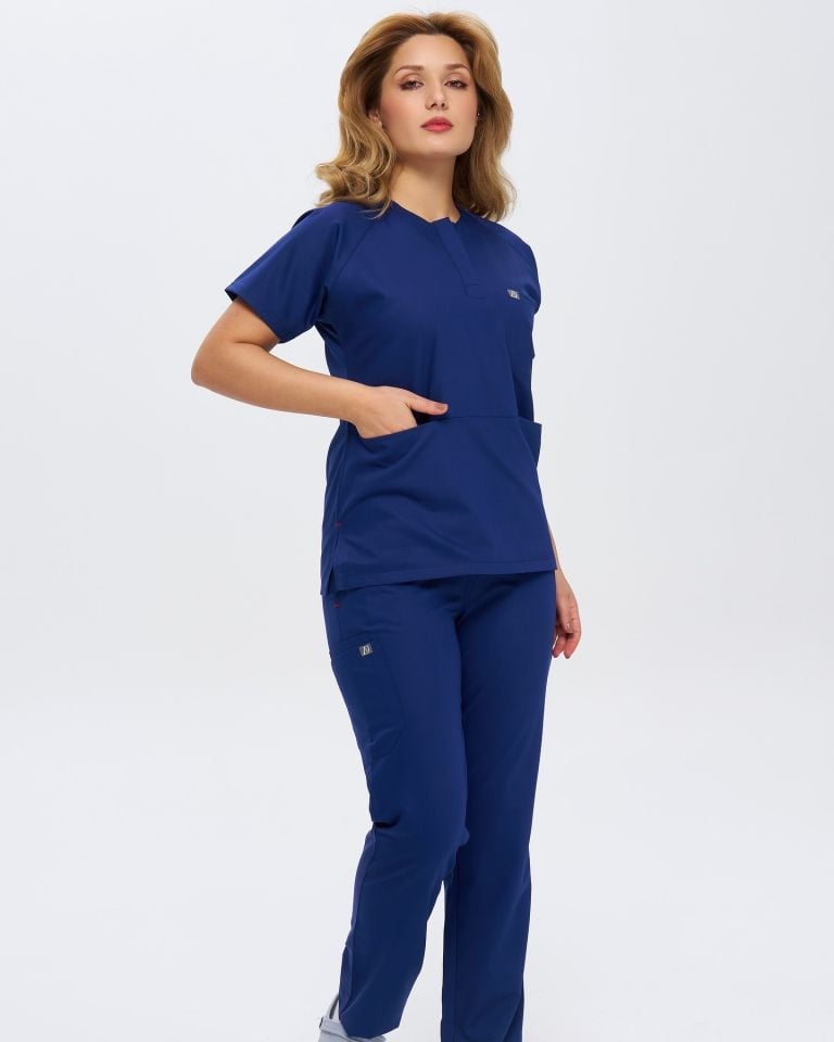 920 İndigo Bisiklet Yaka Lİkralı Viscon Takım(Pantolon Kargo Cep)