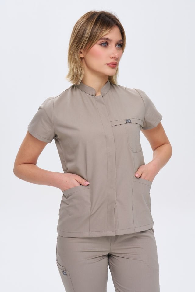 930 Vizon Gizli Çıtçıtlı Likralı Viscon Takım(Pantolon Kargo Cep)