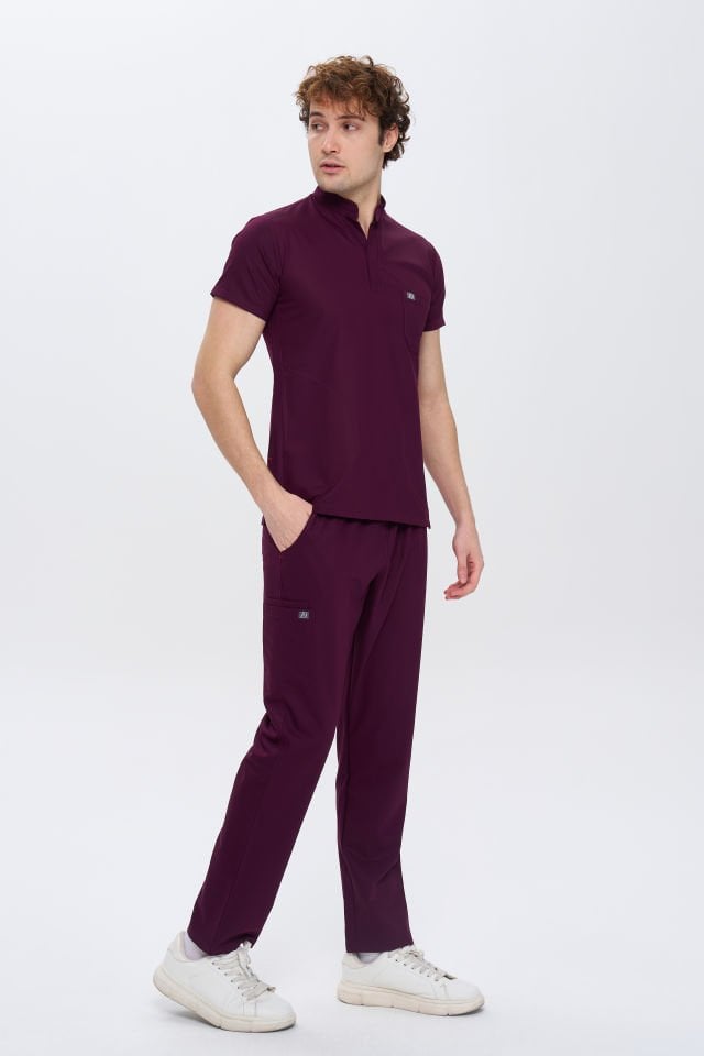 980 Mürdüm Gizli Çıtçıtlı Gizli Cepli Likralı Viscon Takım(Pantolon Kargo Cep)