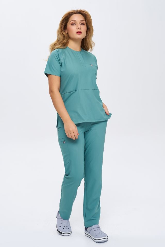 920 Benetton Bisiklet Yaka Lİkralı Viscon Takım (Pantolon Kargo Cep)
