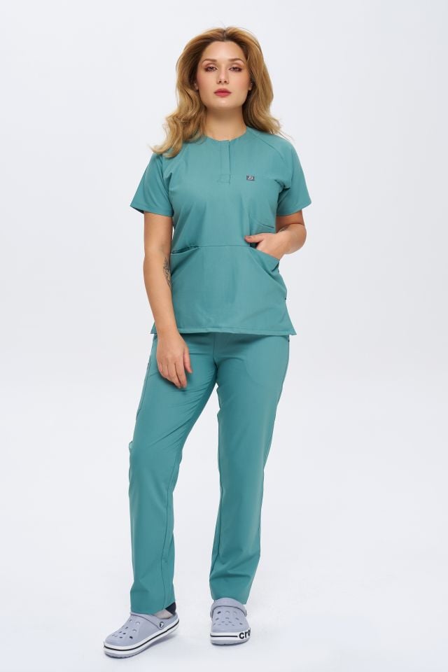 920 Benetton Bisiklet Yaka Lİkralı Viscon Takım (Pantolon Kargo Cep)