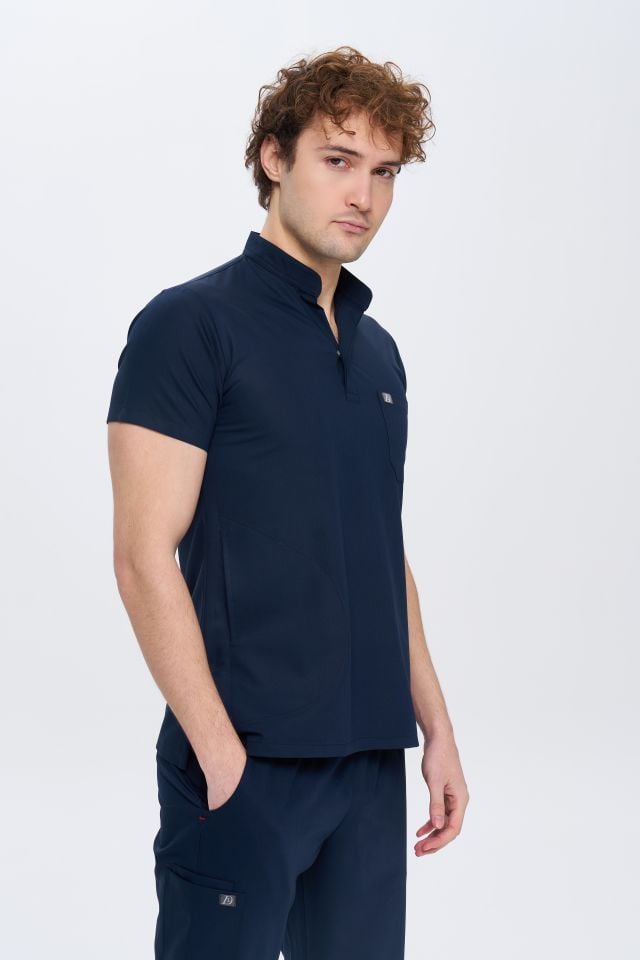 980 Lacivert Gizli Çıtçıtlı Gizli Cepli Likralı Viscon Takım(Pantolon Kargo Cep)