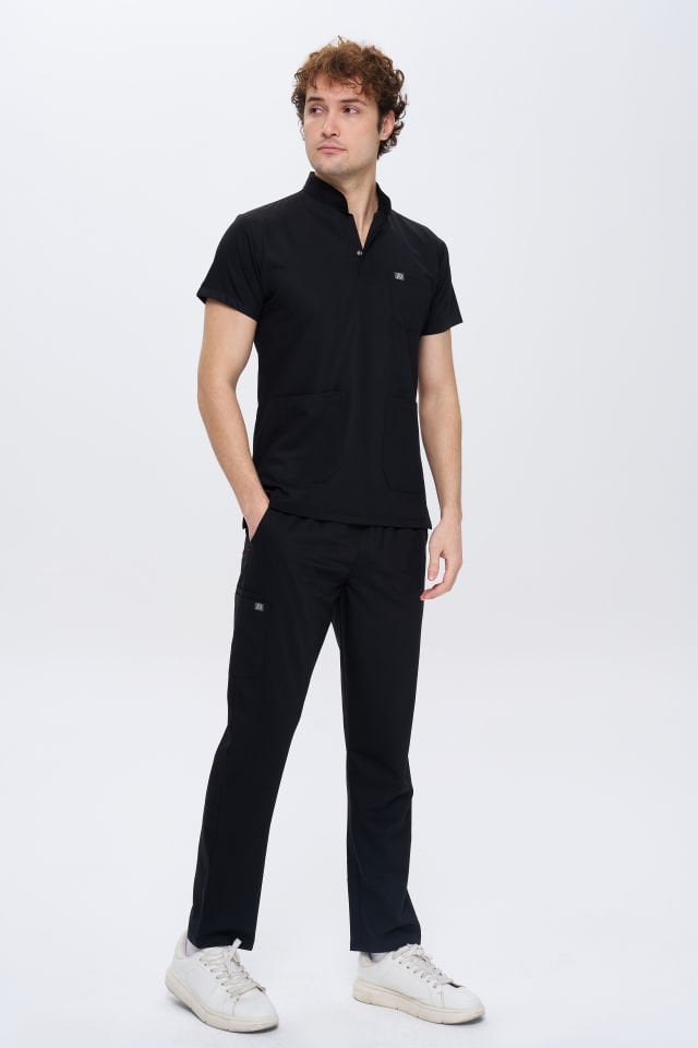 630 Siyah Tek Alt Kargo Cepli Pantolon