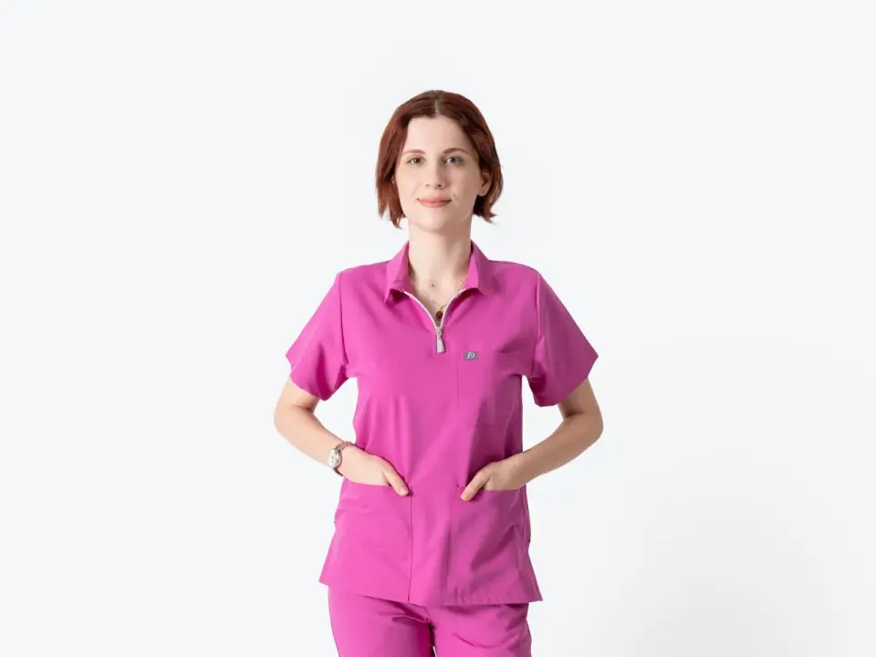 960 Fuşya Likralı Viscon Tek Üst