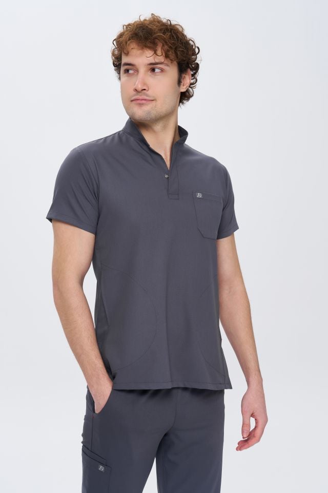 980 Gri Gizli Çıtçıtlı Gizli Cepli Likralı Viscon Takım(Pantolon Kargo Cep)