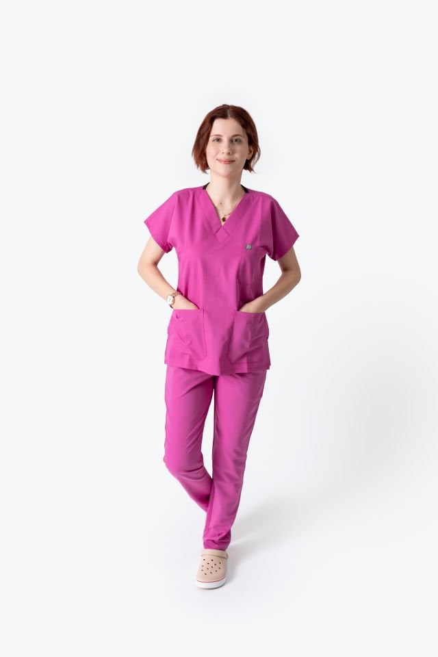 925 Fuşya Likralı Viscon Takım