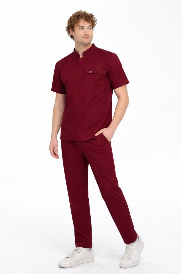 955 Bordo Likralı Viscon Takım