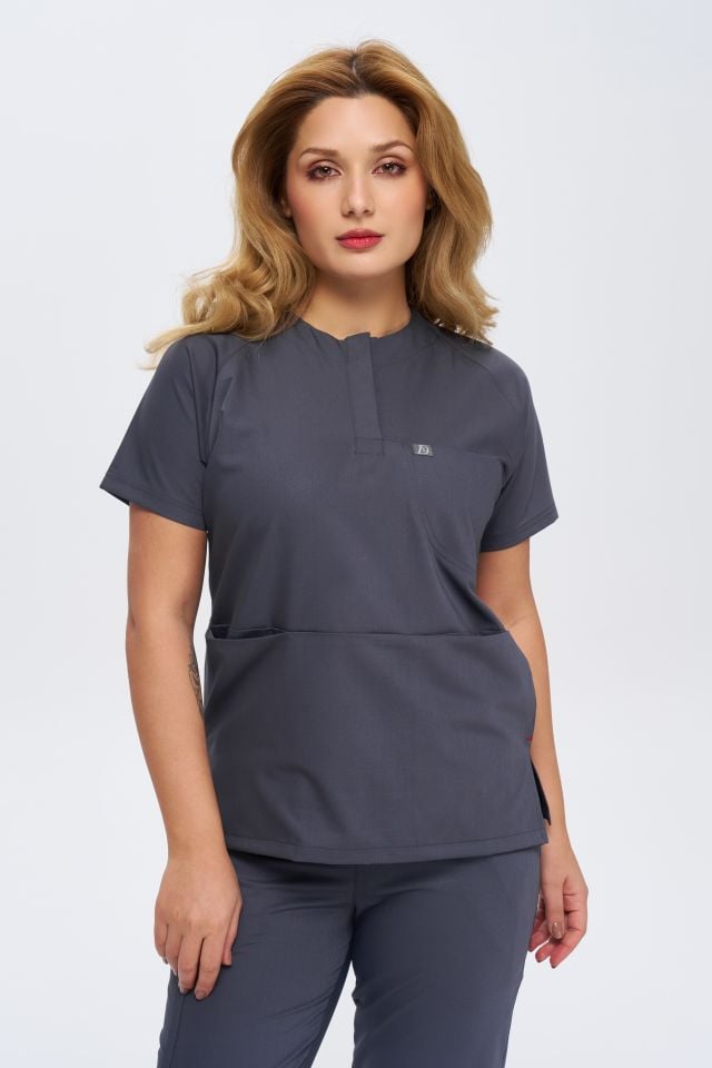 920 Gri Bisiklet Yaka Lİkralı Viscon Takım (Pantolon Kargo Cep)